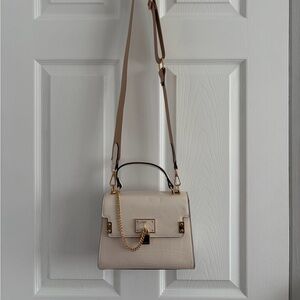 ALDO Cream Handbag with Gold Accents
